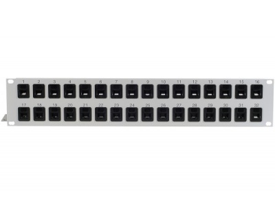 Panneau Categorie 6 équipé - 2U 32 ports UTP