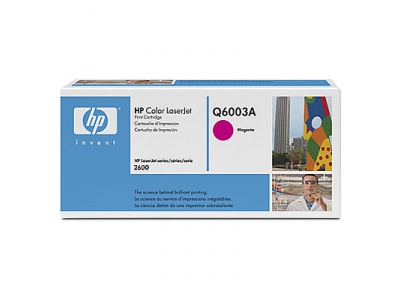 Cartouche d'impression magenta LaserJet 124A (toner HP Q6003A)