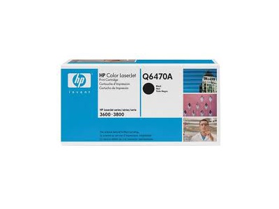 Cartouche d'impression noire LaserJet Q6470A (toner HP Q6470A)