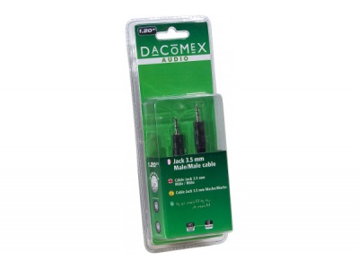 Dacomex Cordon Jack 3.5 mm Mâle vers Jack 3.5 mm Mâle 1,20 m