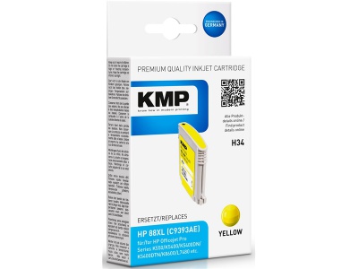 Cartouche Jaune Compatible HP 88 XL - KMP H34