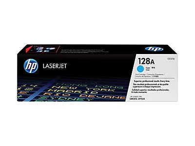 Cartouche d'impression cyan LaserJet 128A (toner HP CE321A)